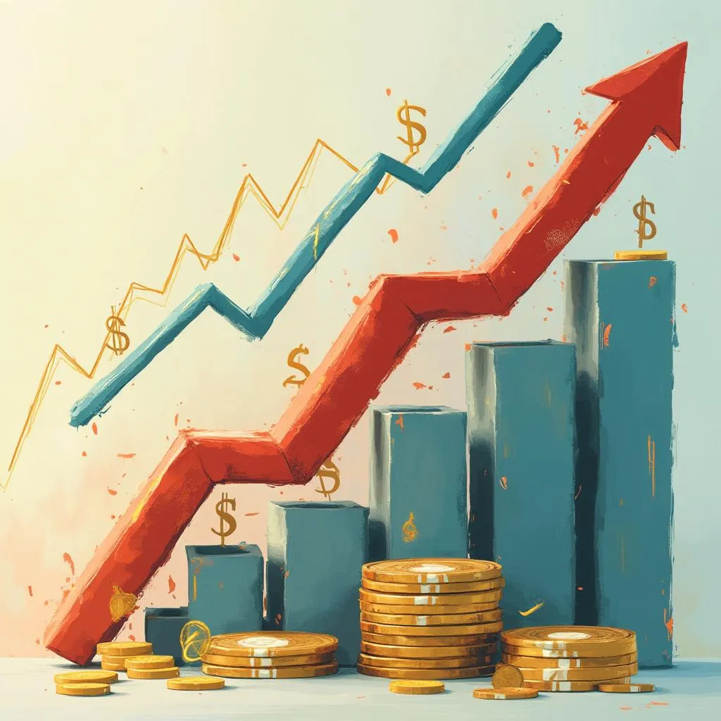 Gráfico de ahorros mostrando progreso
